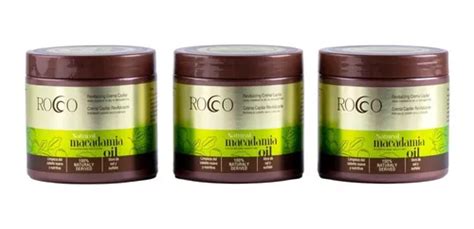 Rocco Kit Crema Macadamia Capilar X3 Oil 500ml Cuotas sin interés