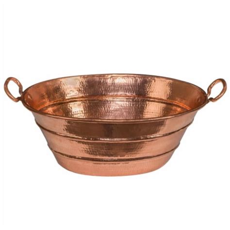 Premier Copper Products Vob Pc In Oval Bucket Vessel Hammered