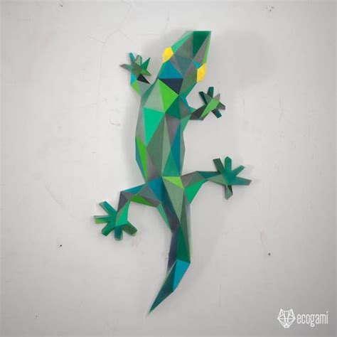 Snake Papercraft Sculpture Printable D Puzzle Papercraft Etsy