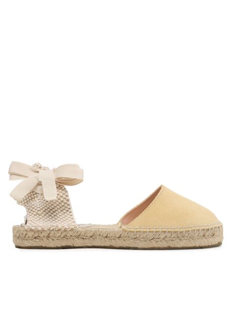 Espadrilles Manebi Suede Flat Valenciana Espadrilles R P Gelb