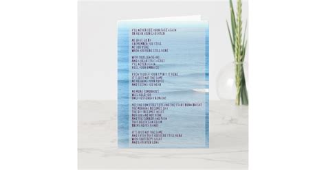 Sympathy And Grief Poem Hawaii Sea Card