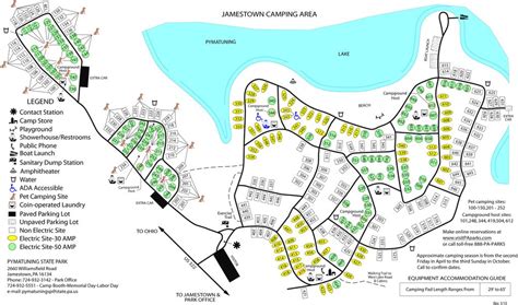 Pymatuning State Park Campground Map - Printable Map