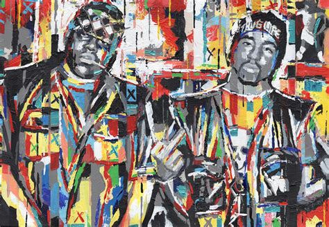 Tupac X Biggie X Acrylic R Painting