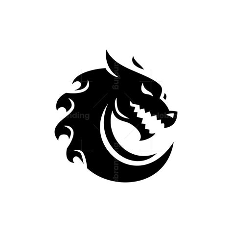 Circle Dragon Logo | Logo dragon, Dragon silhouette, Logo design art