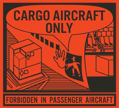 Cargo Aircraft Only Label Printable