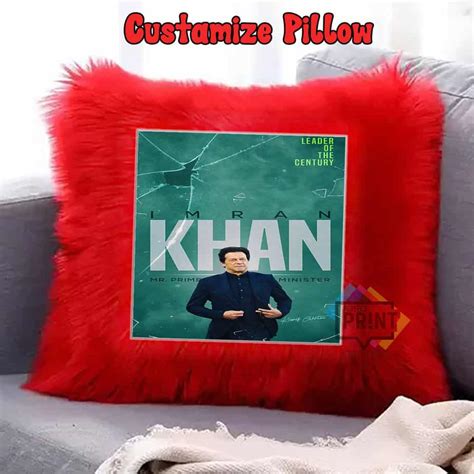 Best Imran Khan Pic Poster Fur Cushion For Pti Supporters Khan Fur