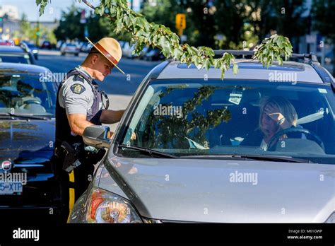 Woman Pulled Over By Rcmp Police Officer North Vancouver British