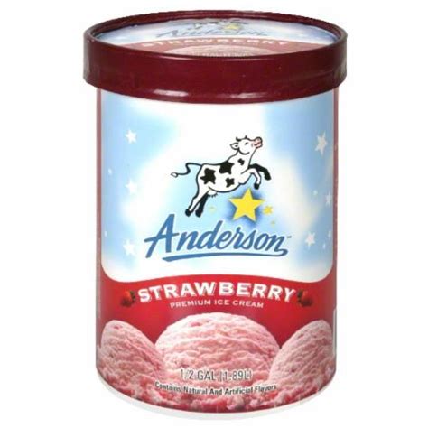 Anderson Strawberry Ice Cream 64 Fl Oz Kroger