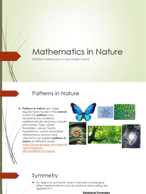 Lesson 1 Mathematics In Nature Pdf