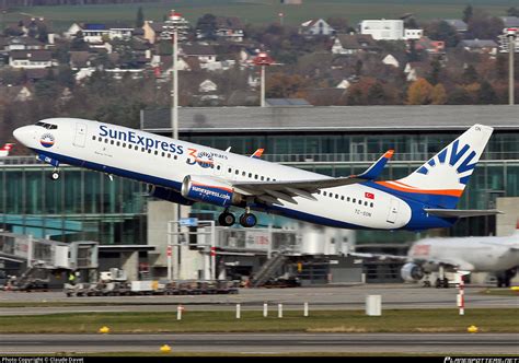 TC SON SunExpress Boeing 737 86J WL Photo By Claude Davet ID 1138033