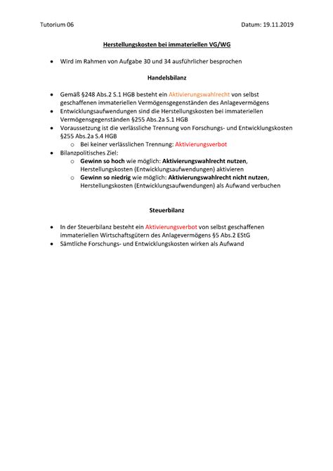 Herstellungskosten Bei Immateriellen VG Warning TT Undefined