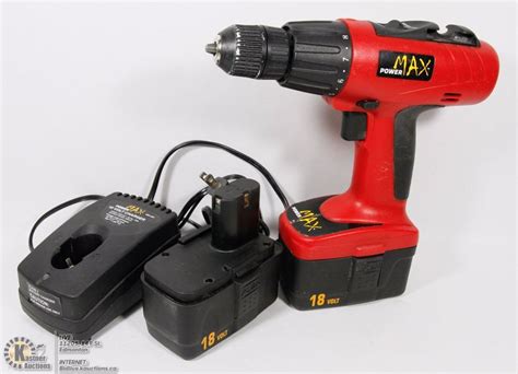 Power Max 18v Cordless Drill With 2 Batteries