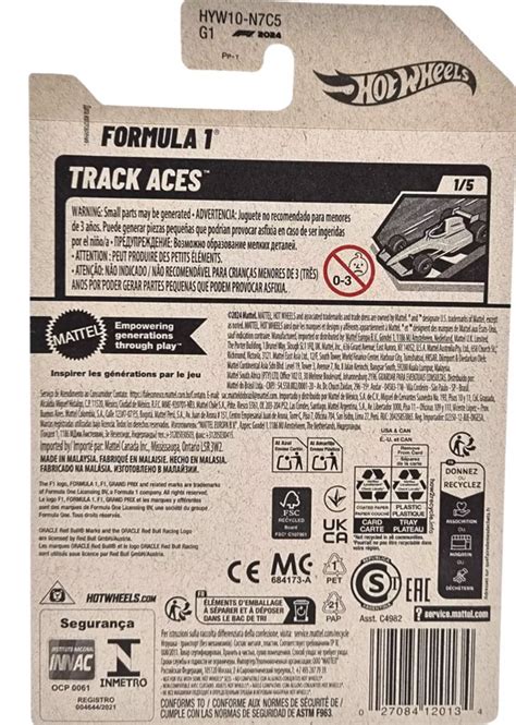 Hot Wheels Oracle Red Bull Racing Formula Mainline Track Aces