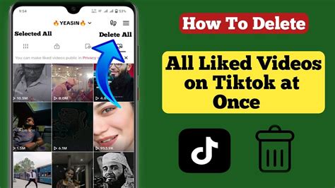 How To Unlike All Your Liked Videos On Tiktok How To Delete All Liked