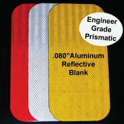 .080" Aluminum Reflective Sign Blanks - Visual Workplace, Inc.