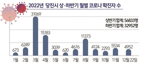 당진 올해 누적 확진자 8만 9000여명 재유행 확산세