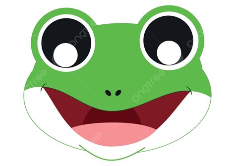 Lindo Icono De Cara De Rana Una Representación Vectorial De Un Animal