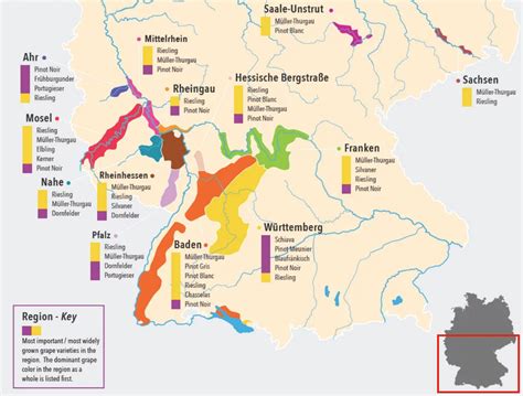 Germany Wine Regions Map