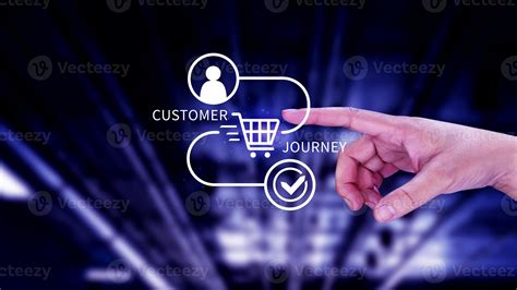 Customer journey concept, marketing and customer behavior analysis