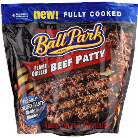 Ball Park Flame Grilled Beef Patty 18 Oz Instacart