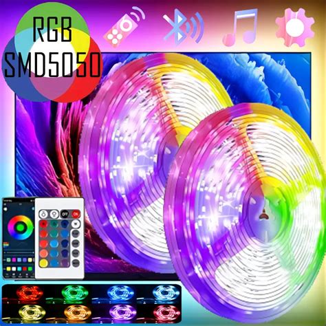 RGB LED Erit I Klar 5050 Bluetooth APP IR Uzaktan Kumanda 1M 2M 3m 4M