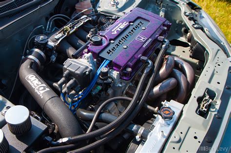 Clean Honda Civic Engine Bay