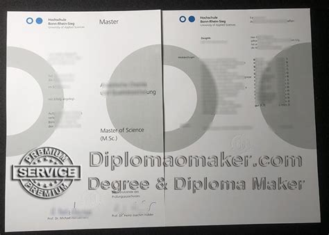 Order a Hochschule Bonn-Rhein-Sieg diploma and transcript in Germany