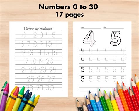 Alphabet Numbers Tracing Worksheets Handwriting Practice for Preschool ...