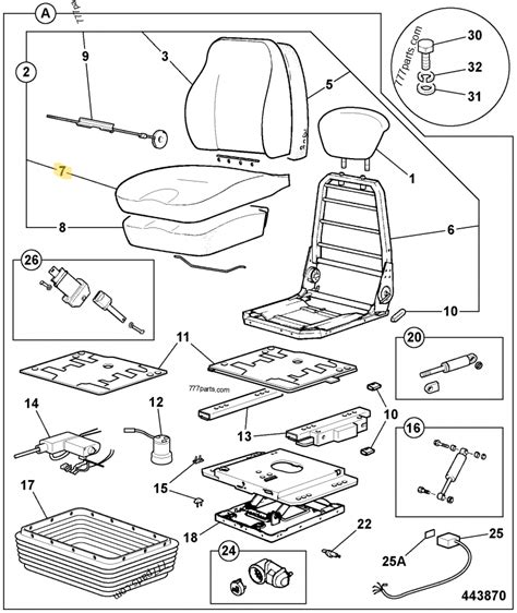 KIT HOUSSE ASSISE SIEGE JCB REF 40 910667