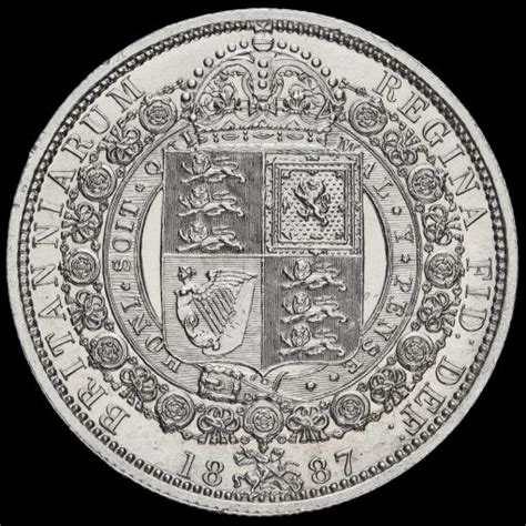 Queen Victoria Jubilee Head Silver Half Crown A Unc