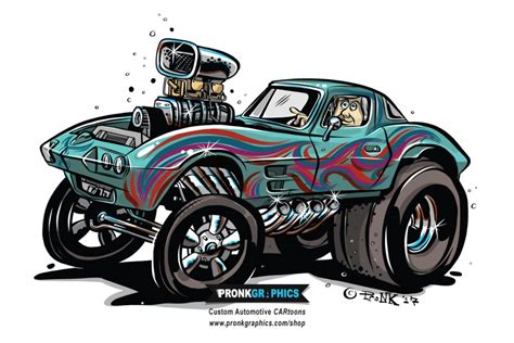 Hotrod Cartoons Pronk Graphics Take Creative Action Brantford Ontario