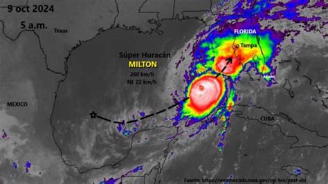 Peligroso huracán Milton con categoría 5 amenaza a Florida El Aragueño