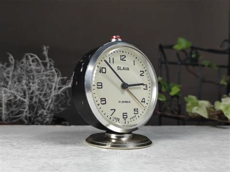 Vintage Slava 11 Jewels Mechanical Alarm Clock Made in USSR - Etsy