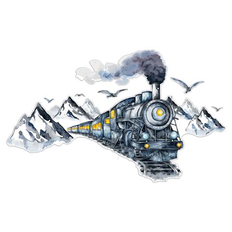 Wall Sticker Polar Express Train