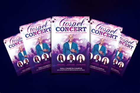 Gospel Concert Flyer Template V2 Dezines2go