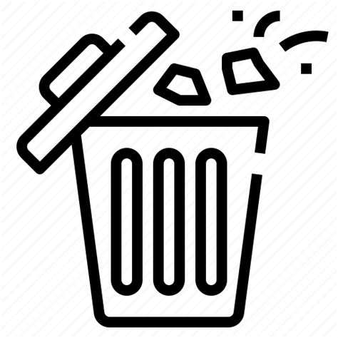 Bin Clean Elimination Recycle Trash Waste Icon Download On