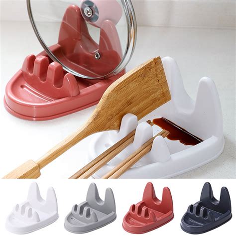 Travelwant Spoon Rest And Pot Lid Holder Plastic Pan Pot Cover Lid