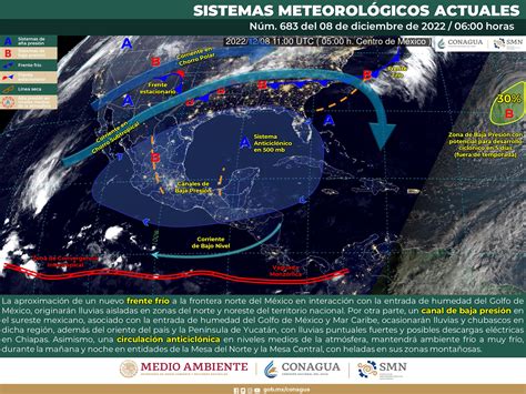 Nuevo frente frío se aproxima al territorio nacional Enfoque Noticias