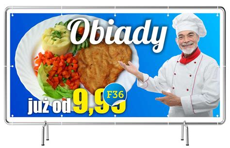 Baner Reklamowy X M Obiady Restauracja Szyld Cena Opinie Banery