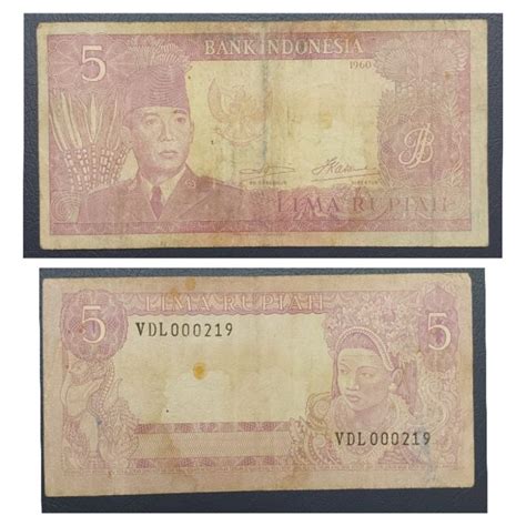 Jual Uang Kuno Negara Indonesia Sukarno Rupiah Tahun Slow Nomor