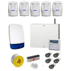 Scantronic Eaton I On Wired Alarm Kit With MEQ Blue PIRs With GSM SMS