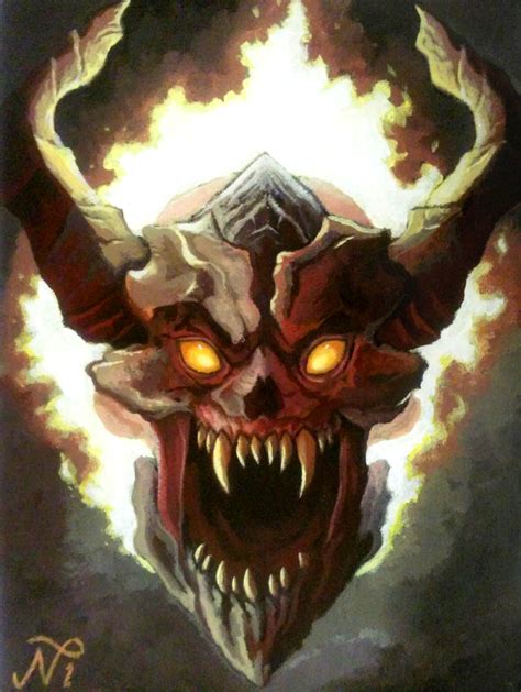 DOOM Lost Soul Painting by Xous54 on DeviantArt