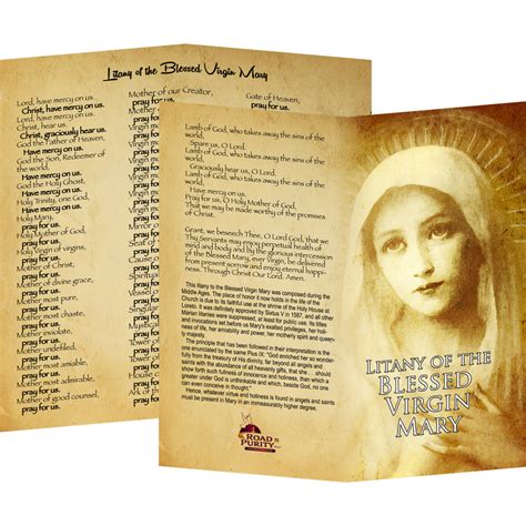 Litany Of The Blessed Virgin Mary Litany Cards Au