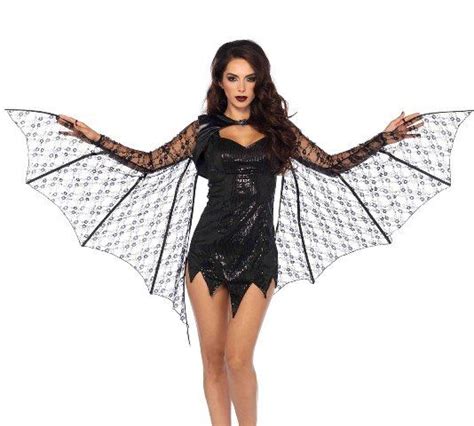 Lace Extendable Bat Wing Shrug Costumes For Women Bat Costume Womens