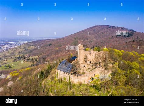 Luftaufnahme Deutschland Hessen Bensheim Bergstrasse Schloss