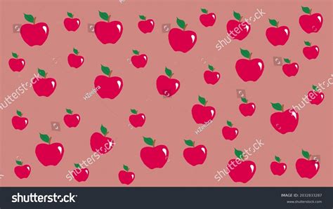 Background Apple Pattern Wallpaper Texture Stock Illustration ...