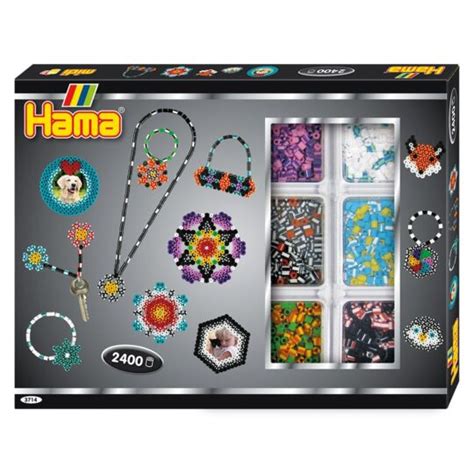 Hama Coffret Cadeau Perles Repasser Midi Mm Bo Te Cr Ative