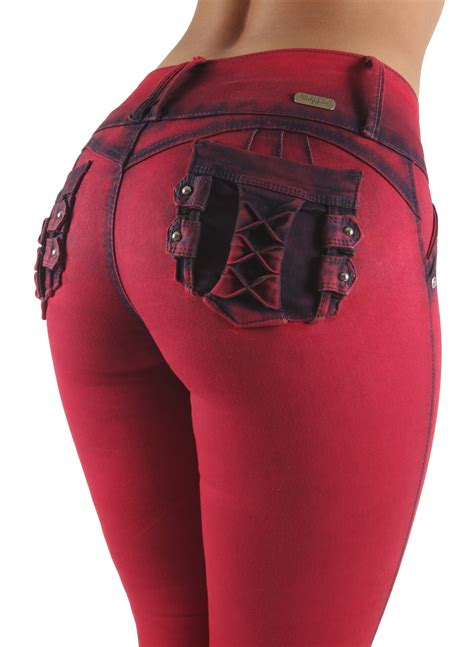 Fashion2love - Women's Juniors Colombian Design, Butt Lift, Push Up, Mid Waist, Skinny Jeans ...