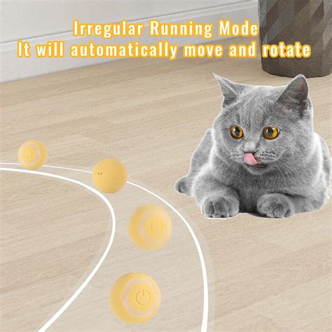 Pelota Inteligente Interactiva Para Gatos Bola Rodante Autom Tica