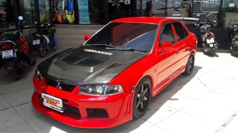 Lancer 1996 ฝาหน้า Ck2 Style Evo4 Carbon งานนำเข้า Trc Motorsport อุปกรณ์แต่งรถยนต์ ประดับยนต์